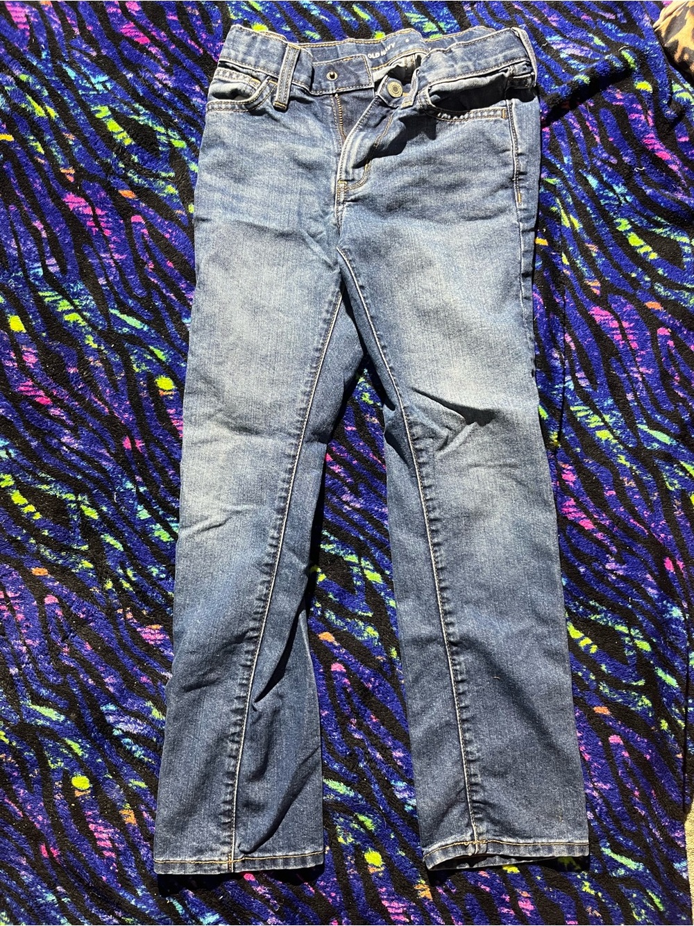 Old Navy girls Blue Straight-Leg Jeans